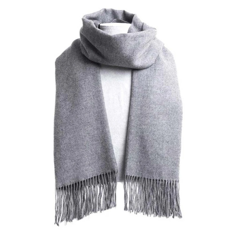 Muffler Men Wool - 2025 Wool Scarves Winter Soft Warm