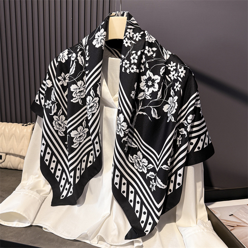 1pcs 90*90cm Floral Printed La - огляд і ціна Bandana Cotton