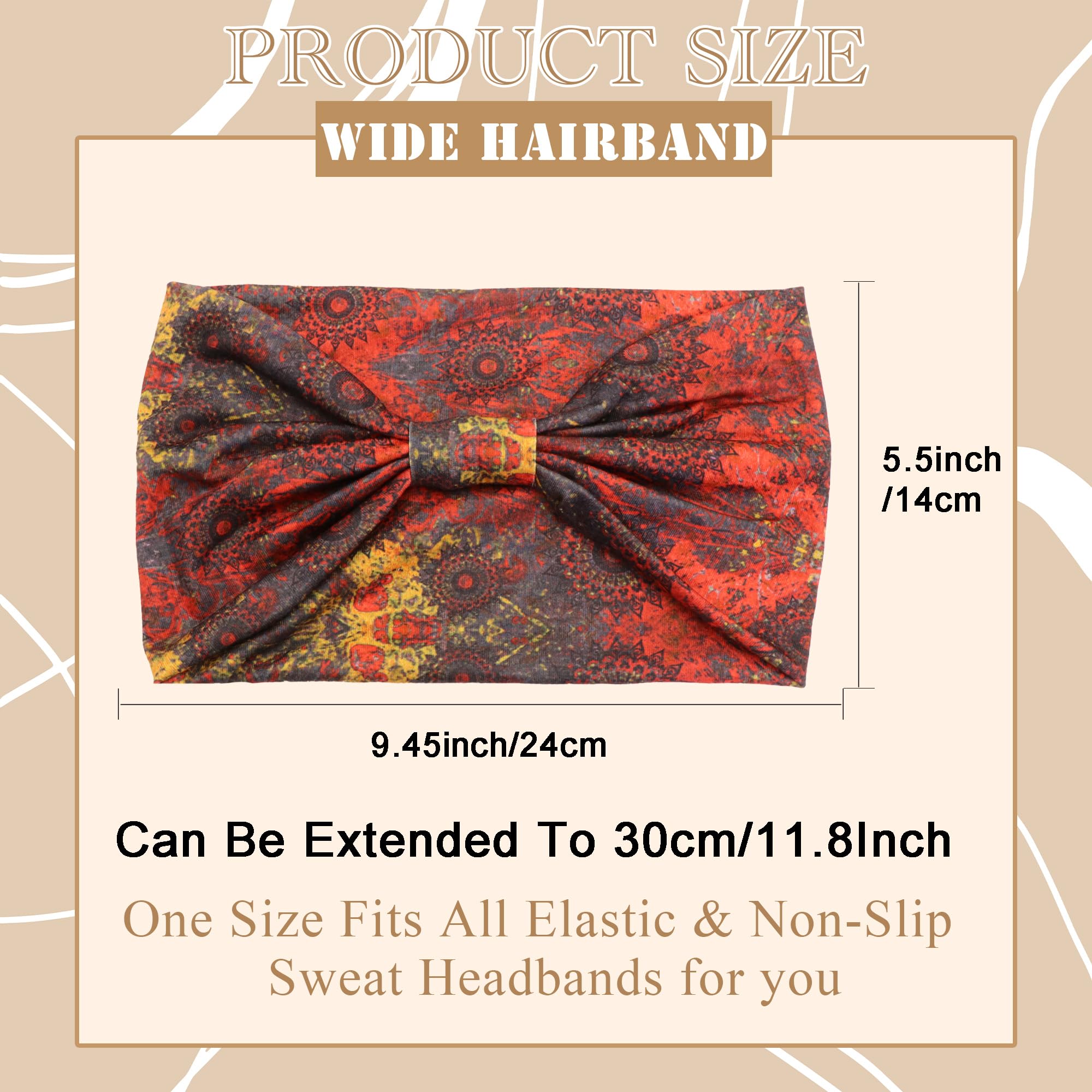 Boho Headbands for Women Knott - огляд і ціна Bandana Cotton