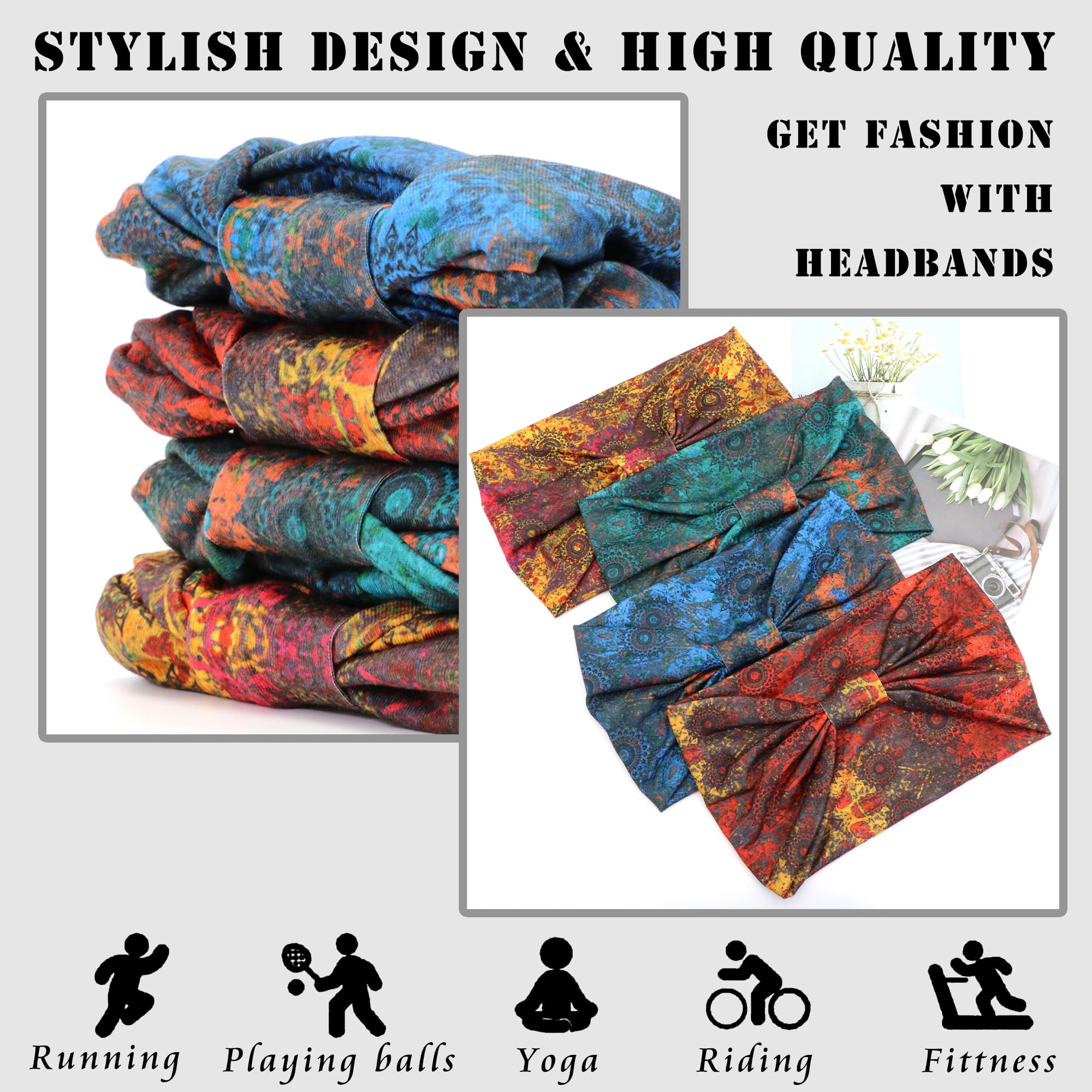 Boho Headbands for Women Knott - огляд і ціна Bandana Cotton