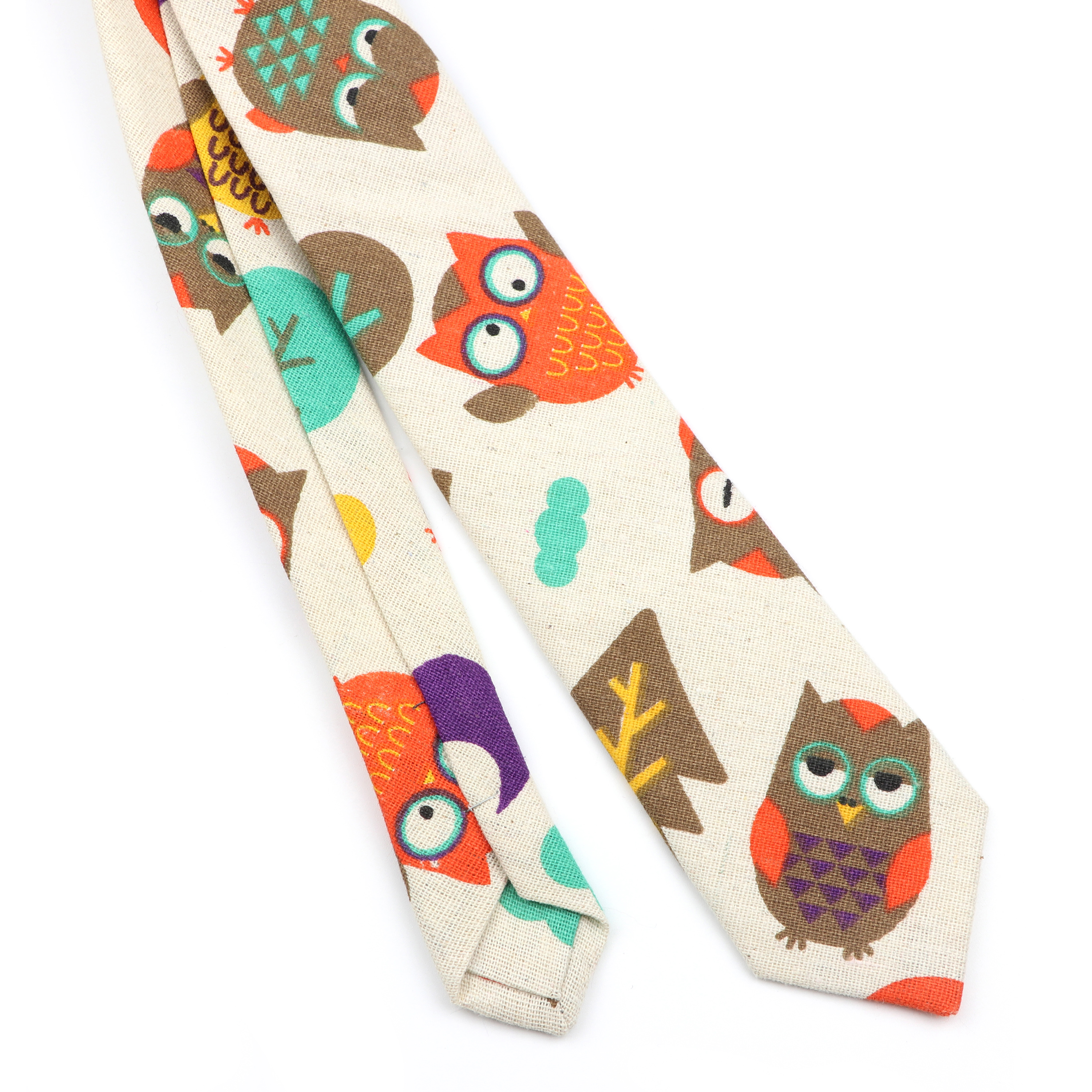 Novelty Cartoon Linen Tie For  - огляд і ціна Skinny Tie Men