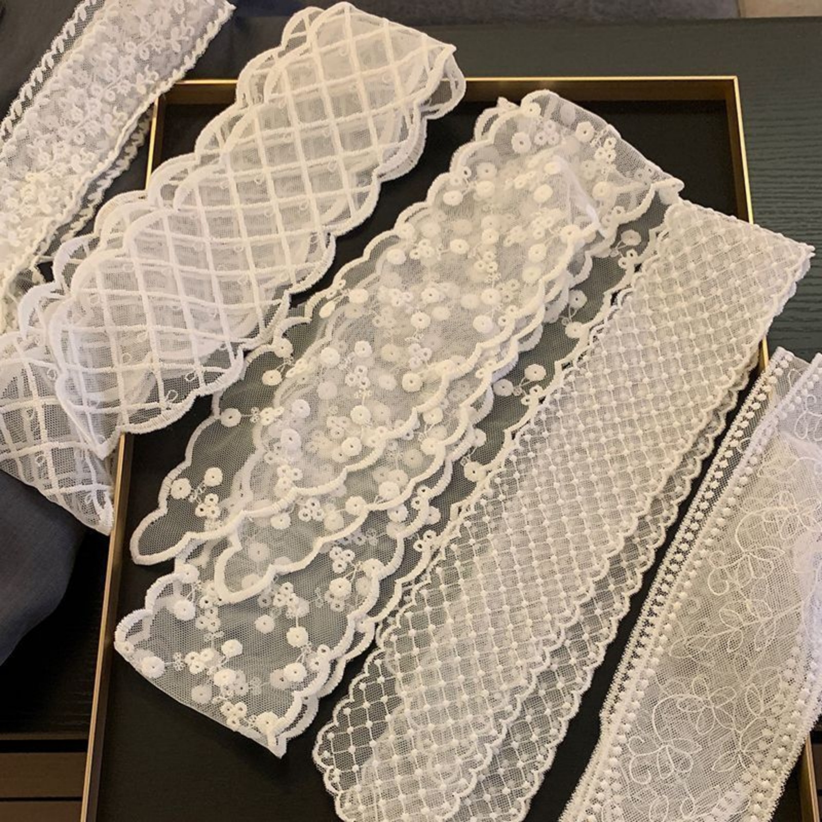 Korean Ins White Lace Ribbon S - огляд і ціна Ascot Neck Scarf