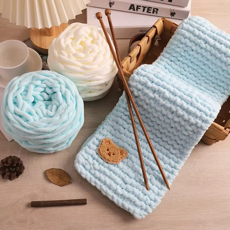 3PCS 300g Chenille Knitting Ya - огляд і ціна Woven Scarf Blanket
