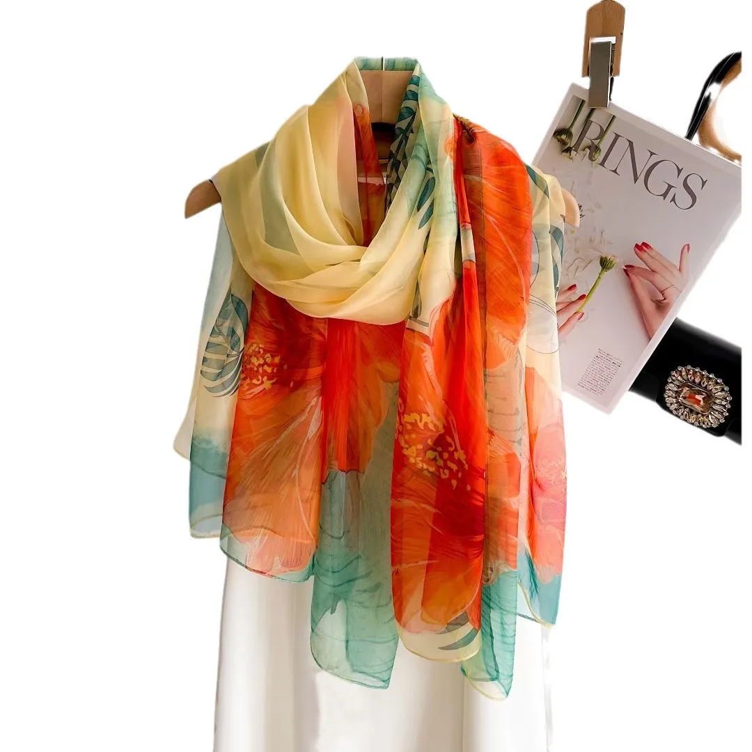 Silk Scarf Fashion Design Neck - огляд і ціна Pashmina Wrap Large
