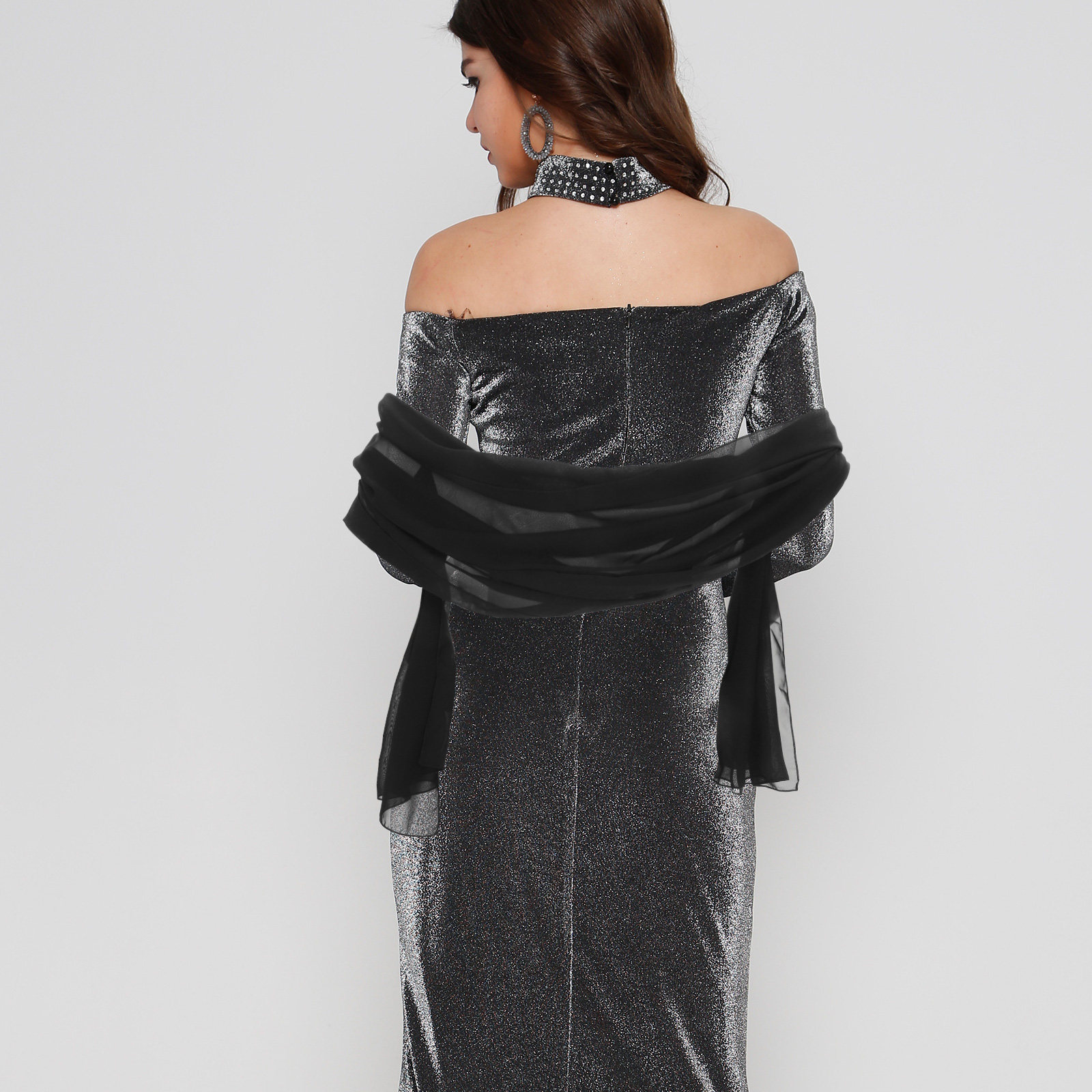 Chiffon Wedding Shawl 200x70cm - огляд і ціна Stole Wedding Shawl