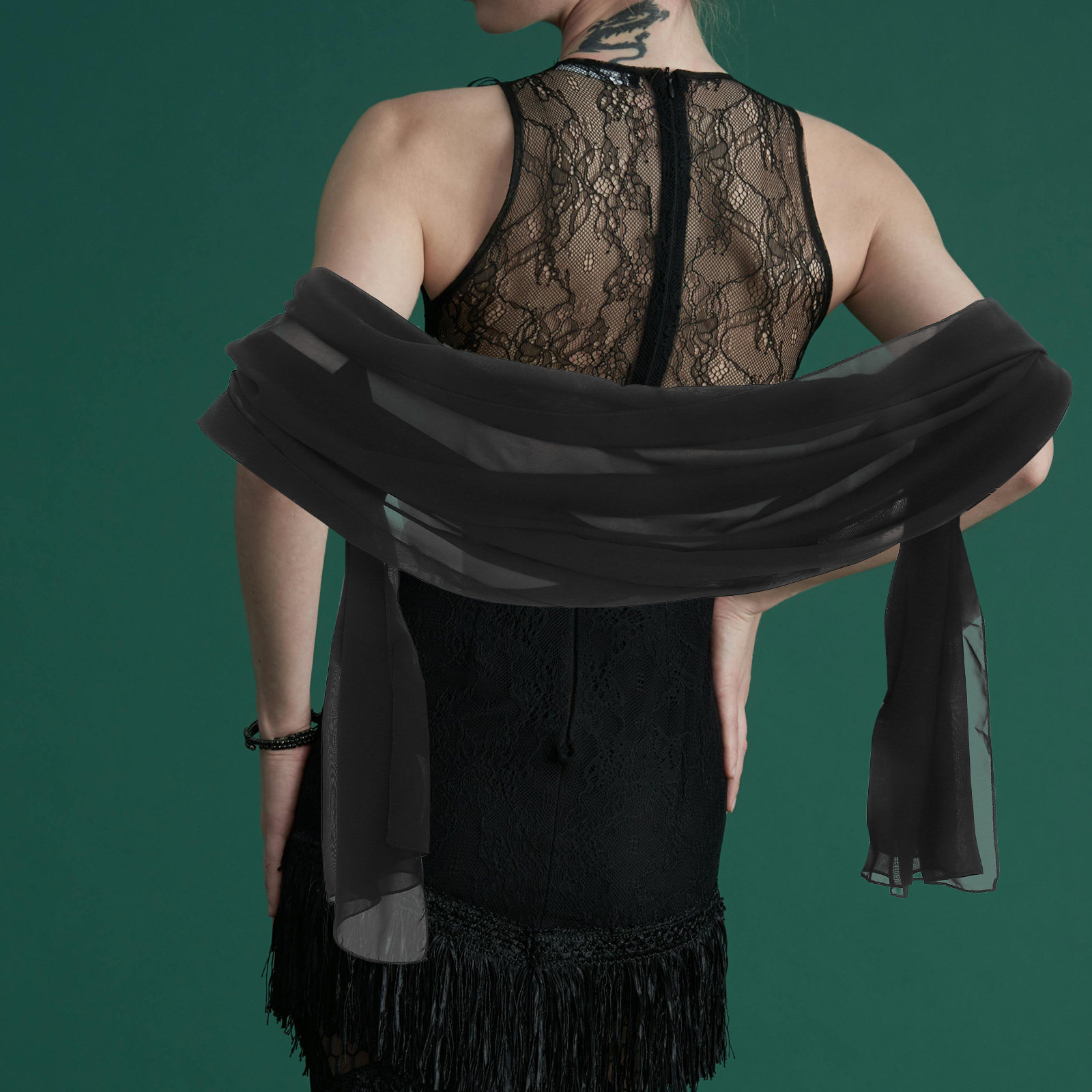 Chiffon Wedding Shawl 200x70cm - огляд і ціна Stole Wedding Shawl