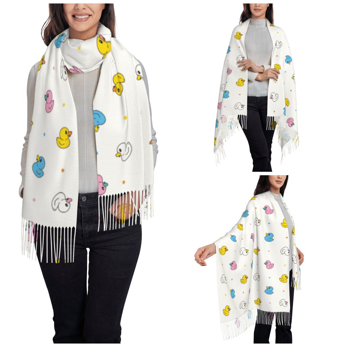 Women's Scarf with Tassel Cute - огляд і ціна Pashmina Wrap Large