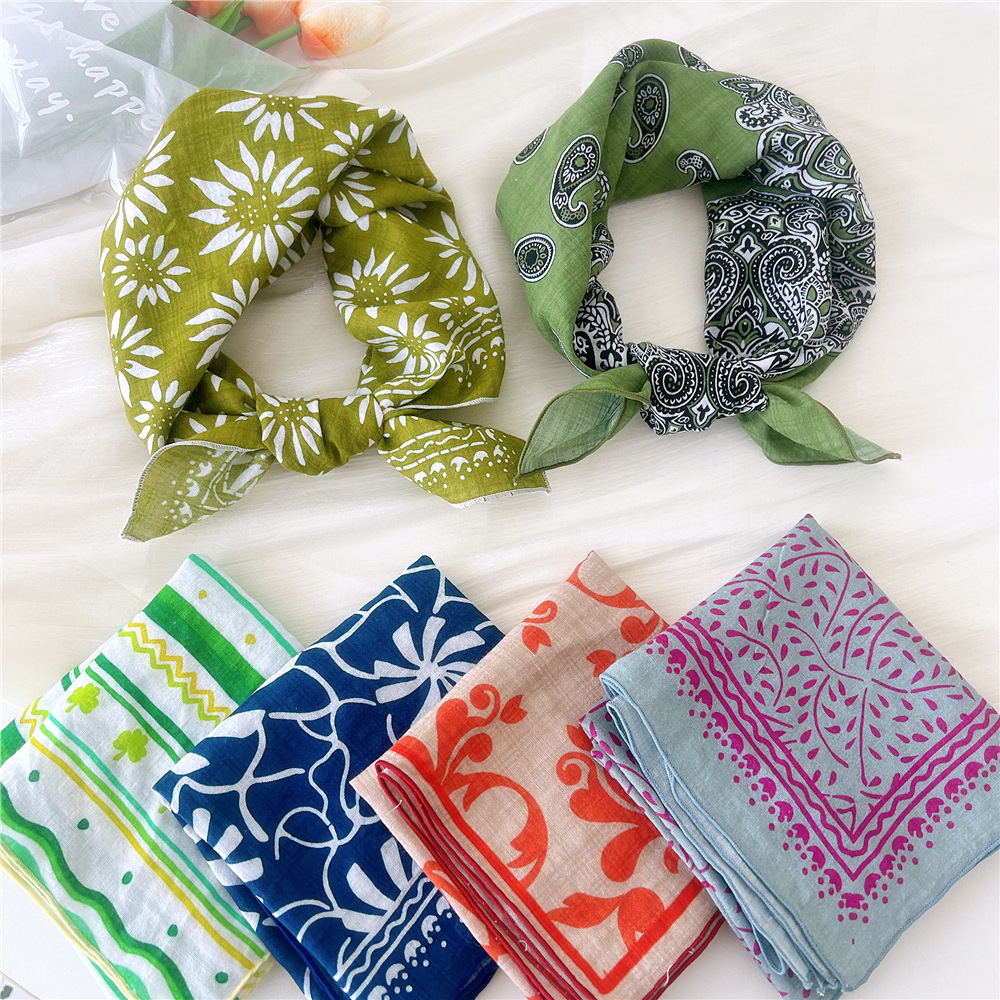 Luxury Floral Print Cotton Lin - огляд і ціна Bandana Cotton