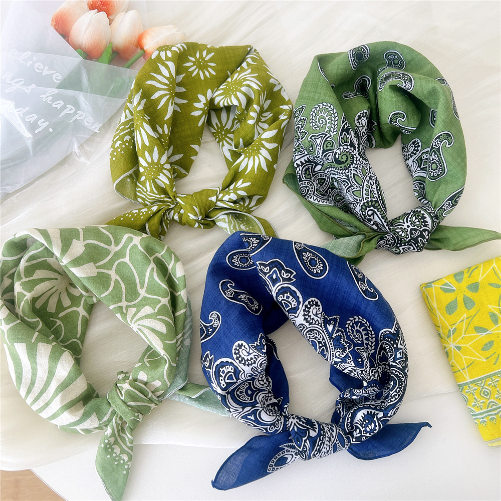 Luxury Floral Print Cotton Lin - огляд і ціна Bandana Cotton