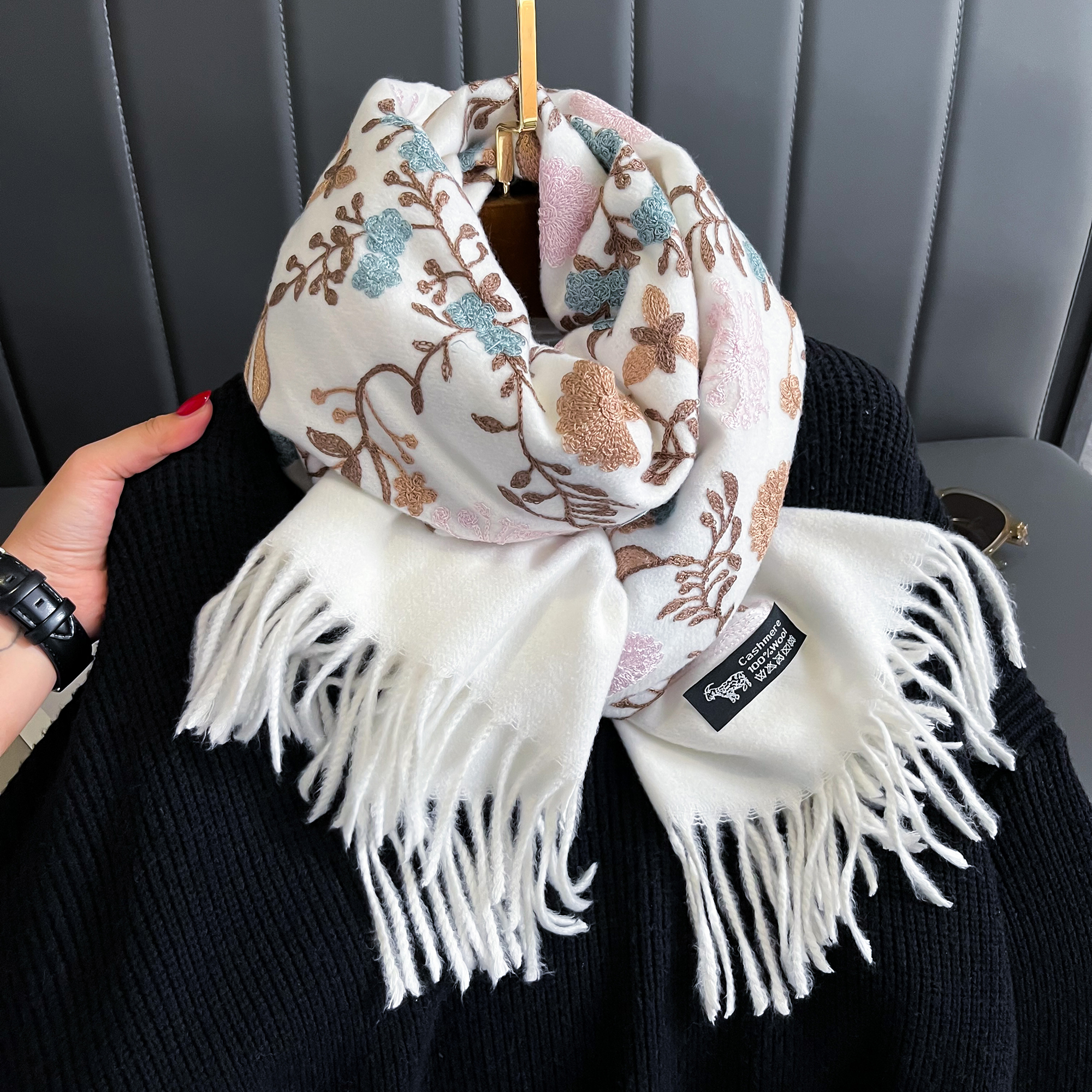 New Winter Warm Cashmere Scarf - огляд і ціна Woven Scarf Blanket