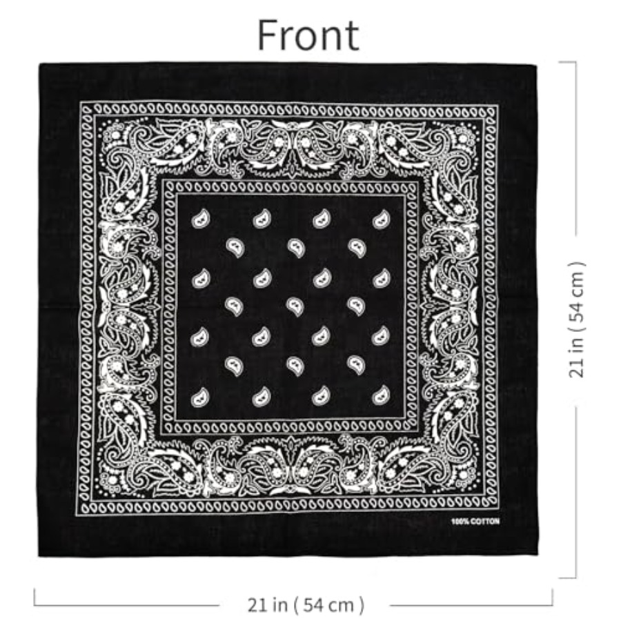 APIGANIZ 100 Cotton Bandanas,  - огляд і ціна Bandana Cotton