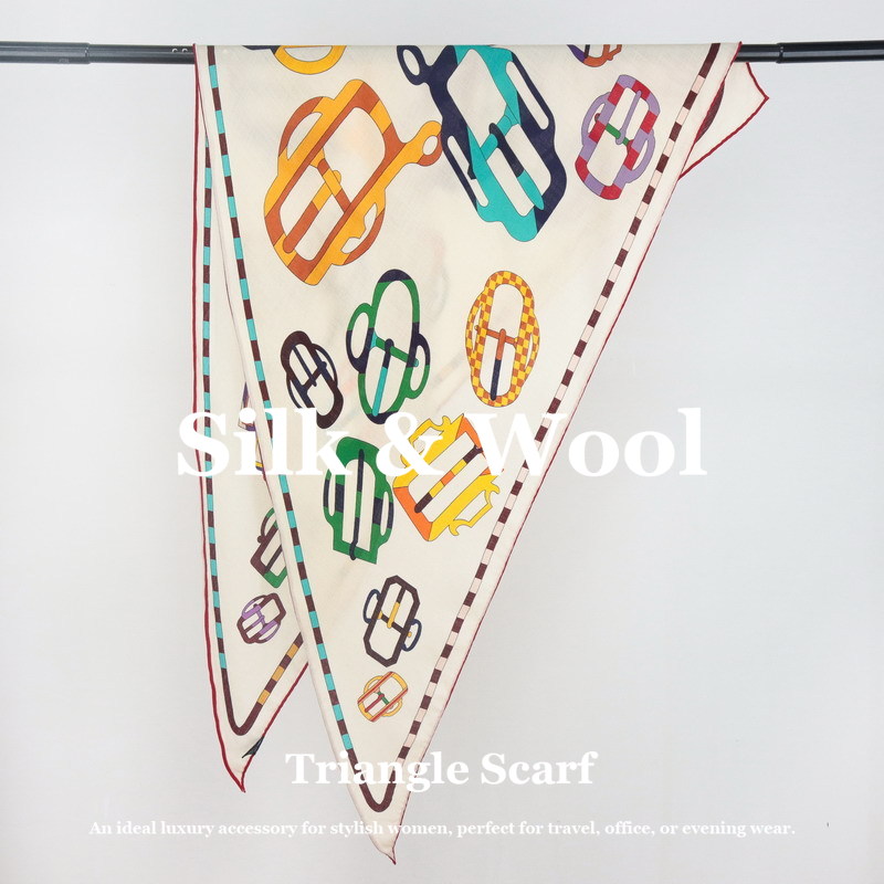 Silk Wool Scarf Large Triangle - огляд і ціна Pashmina Wrap Large