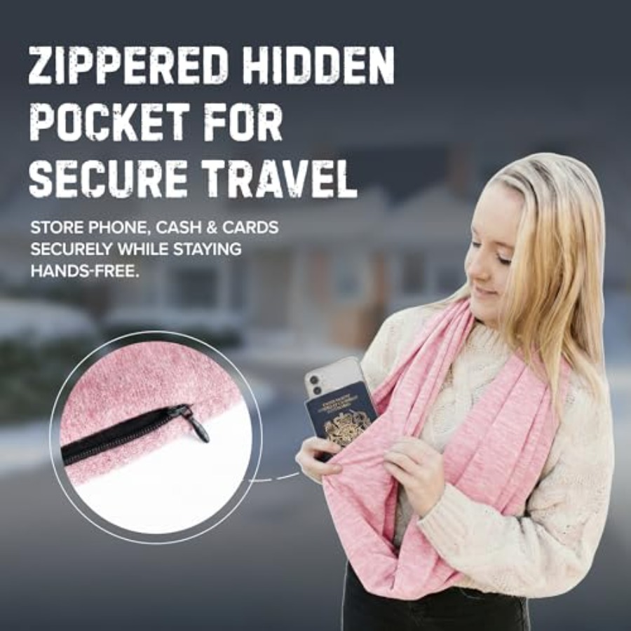 Infinity Travel Scarf Loop wit - огляд і ціна Infinity Scarf Knit