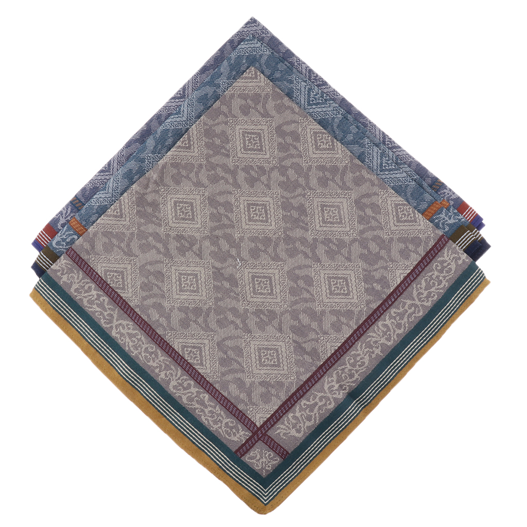 3pcs Classic Mens Plaid Handke - огляд і ціна Handkerchief Cotton Men