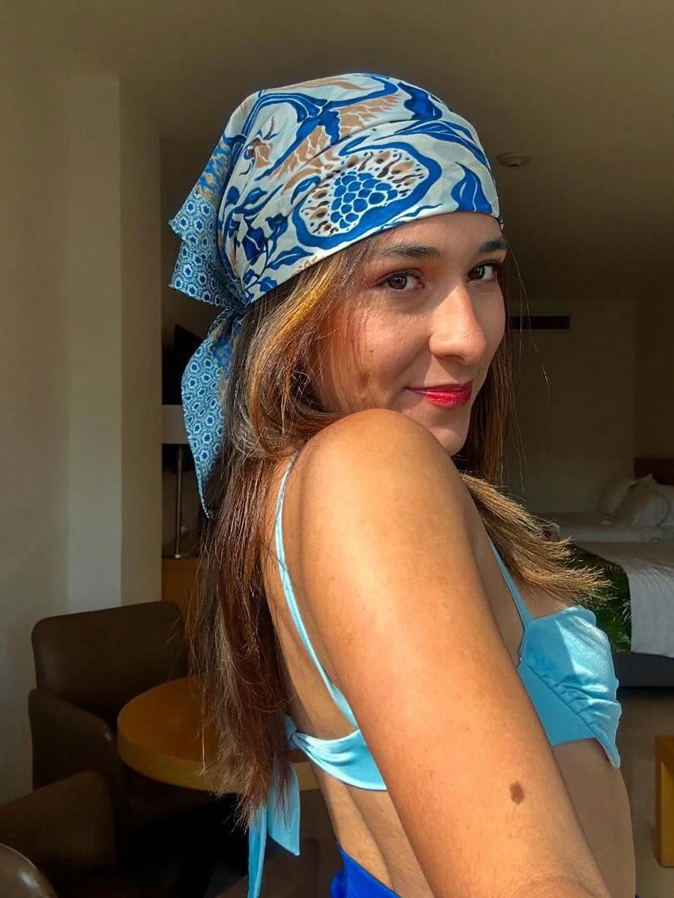 Luxury Brand Bohemia Print Squ - огляд і ціна Scarf Silk Square