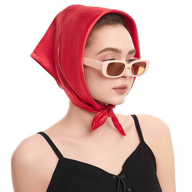 2024 New Fashion Women Satin S - огляд і ціна Scarf Silk Square