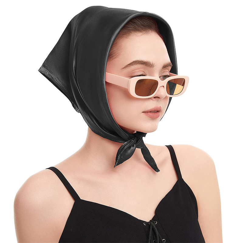 2024 New Fashion Women Satin S - огляд і ціна Scarf Silk Square