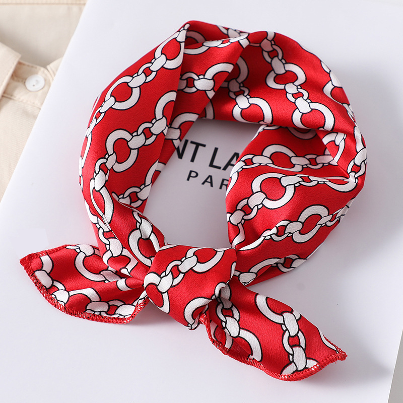 Women scarf  50*50cm Square Sk - огляд і ціна Silk Tie Striped