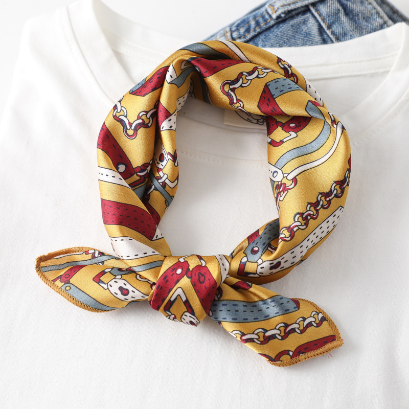 Women scarf  50*50cm Square Sk - огляд і ціна Silk Tie Striped