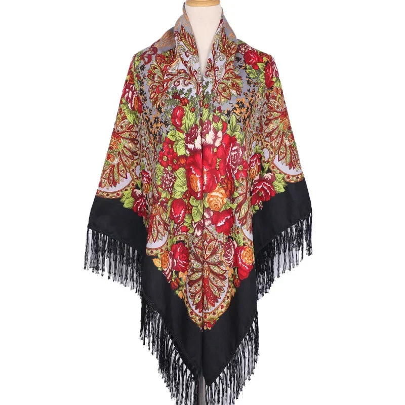 160*160cm Ethnic Large Square  - огляд і ціна Woven Scarf Blanket
