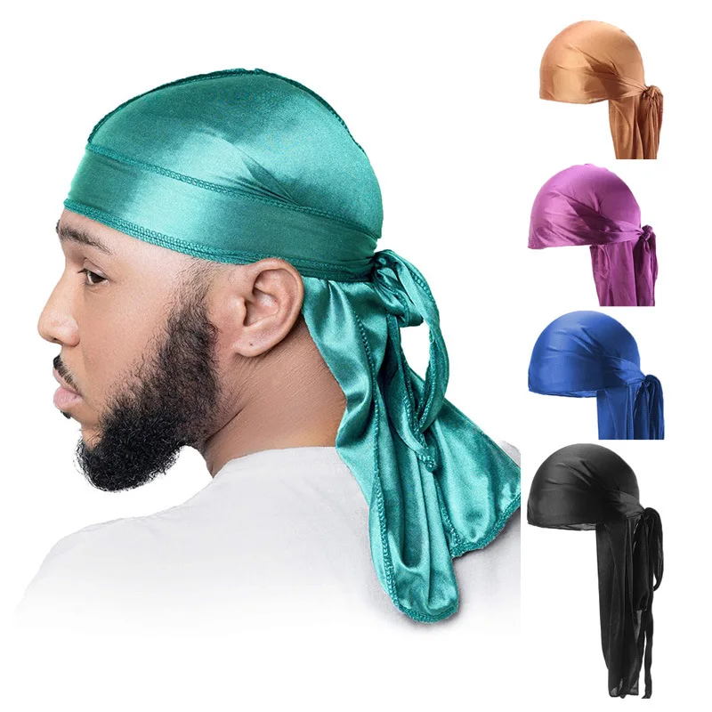 5Pcs Silk Durag Bandana Turban - огляд і ціна Bandana Doo Rag