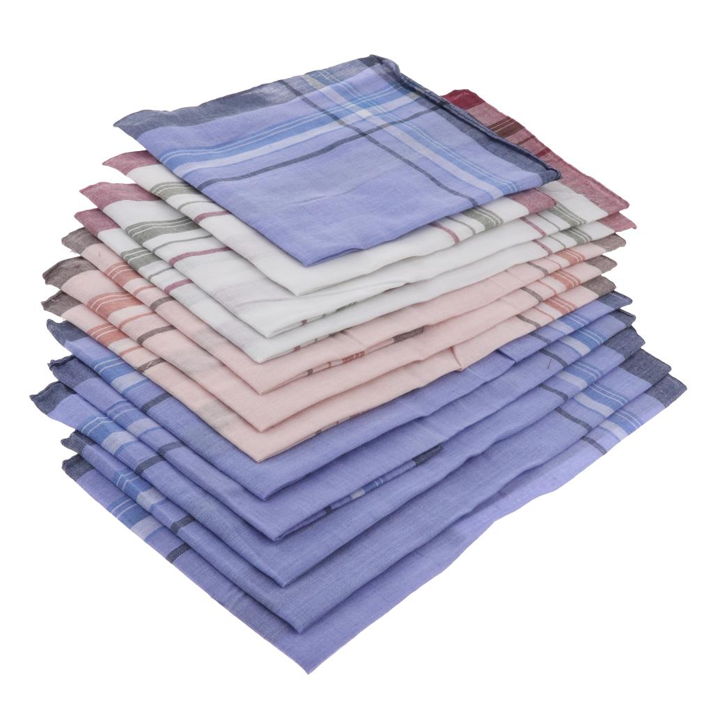 12 Pieces Men Assorted Cotton  - огляд і ціна Handkerchief Cotton Men