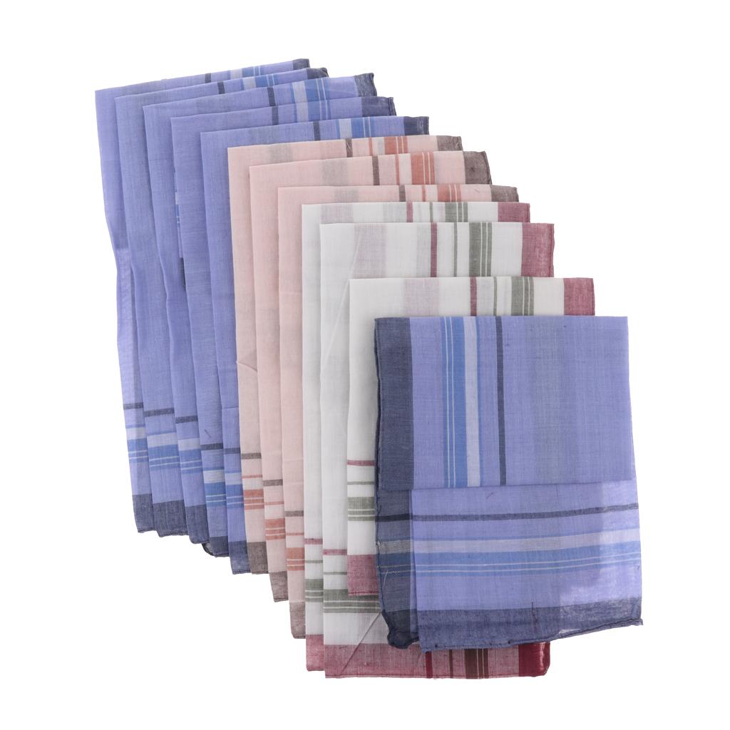 12 Pieces Men Assorted Cotton  - огляд і ціна Handkerchief Cotton Men