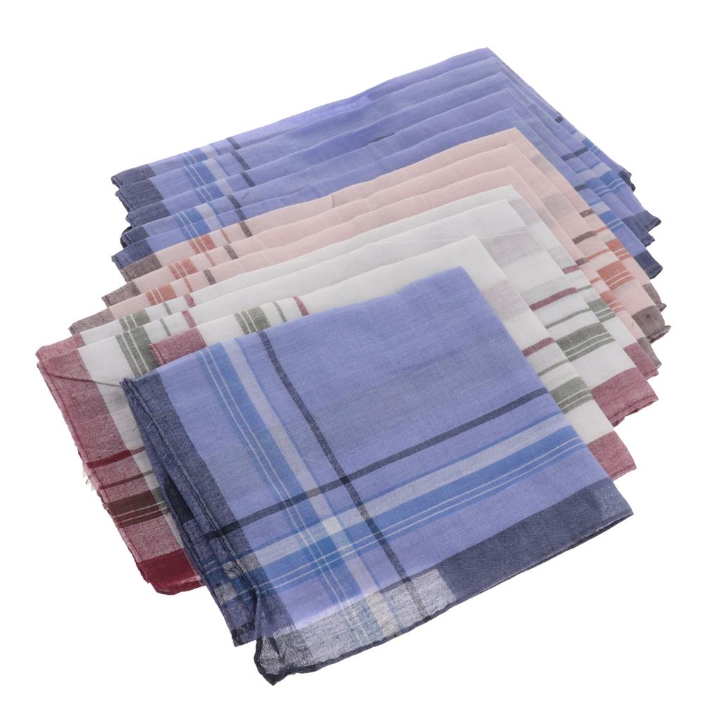 12 Pieces Men Assorted Cotton  - огляд і ціна Handkerchief Cotton Men