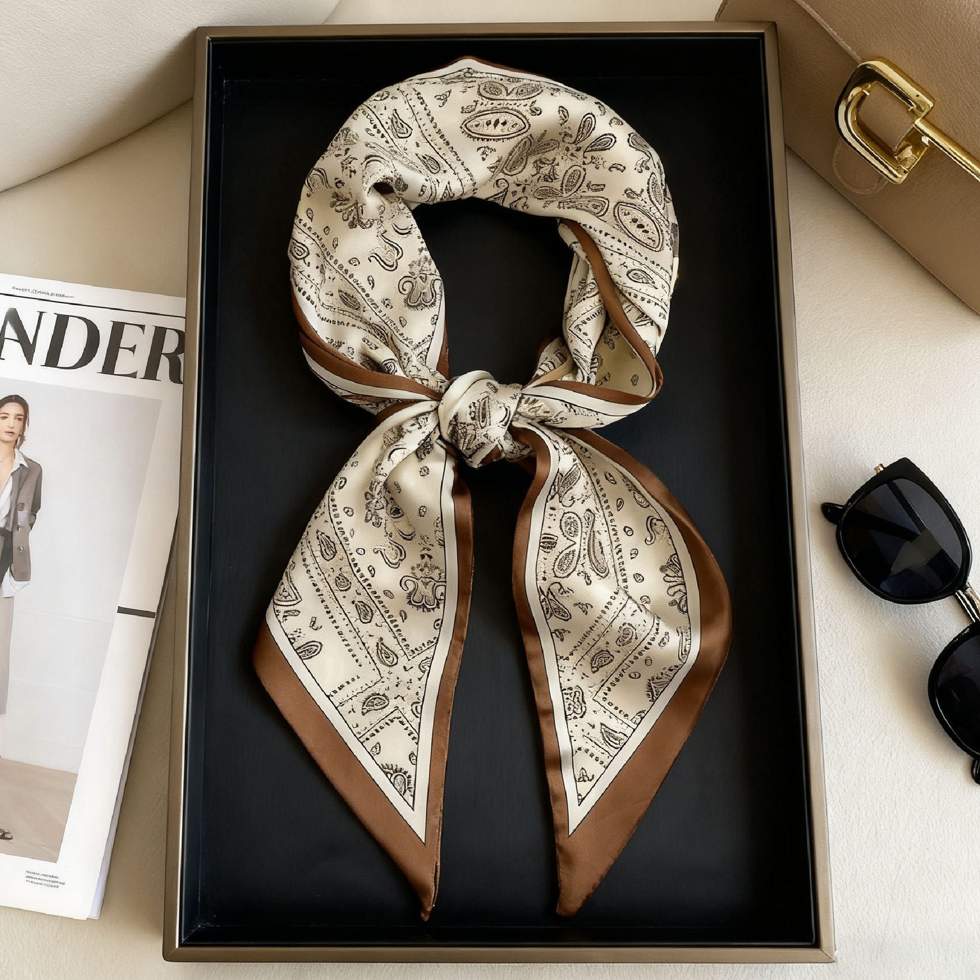 Luxury Long Neckerchief Skinny - огляд і ціна Silk Neck Scarf