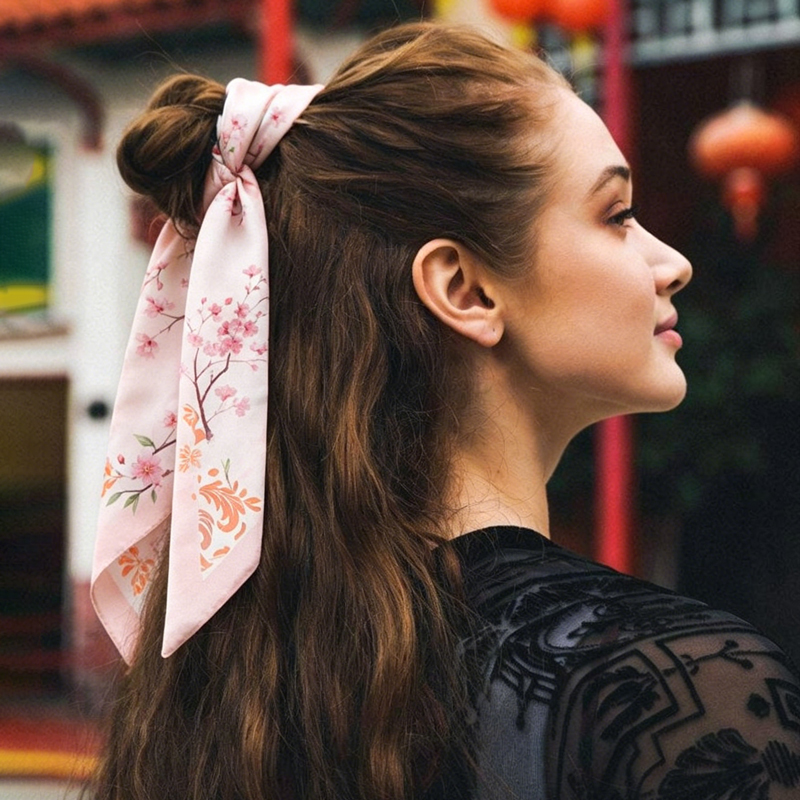 Fashion Women Silk Satin Skinn - огляд і ціна Silk Neck Scarf