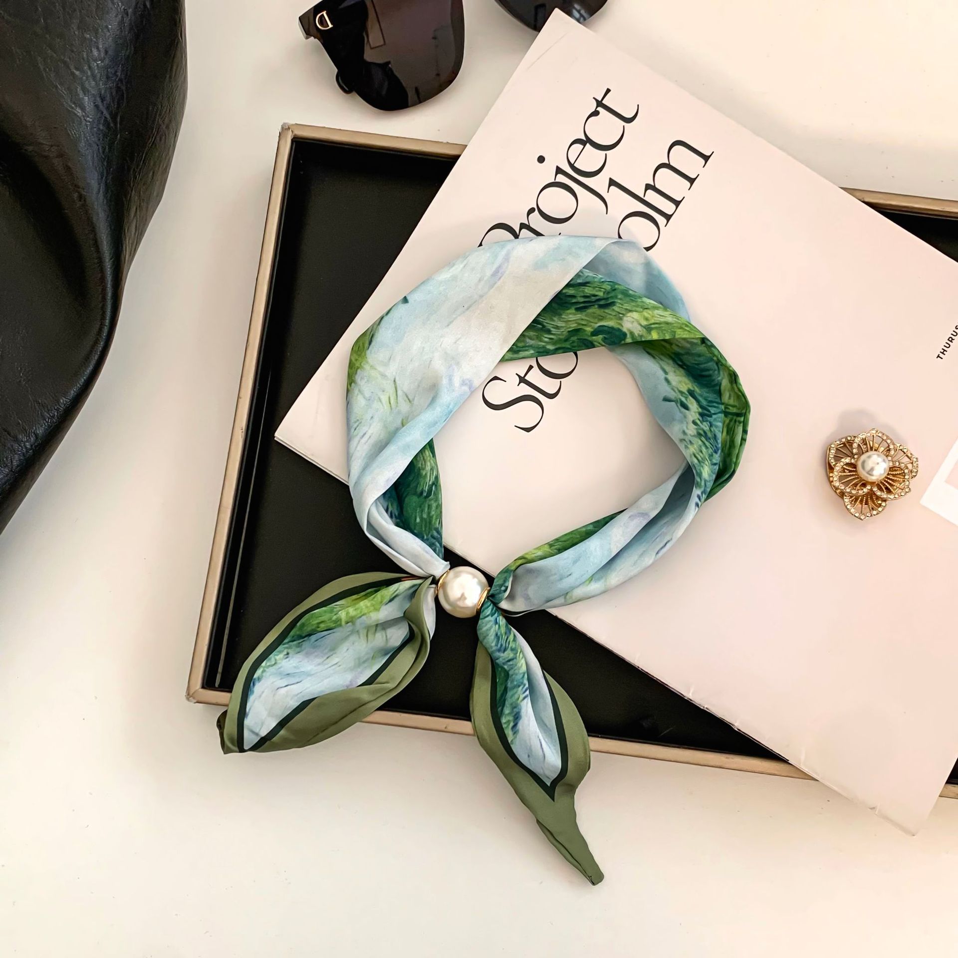 Cashew Flower Silk Scarf Effor - огляд і ціна Silk Neck Scarf