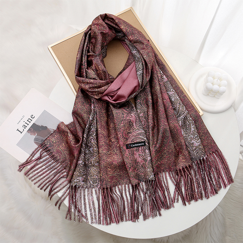 Luxury Paisley Pashmina Shawl  - огляд і ціна Woven Scarf Blanket