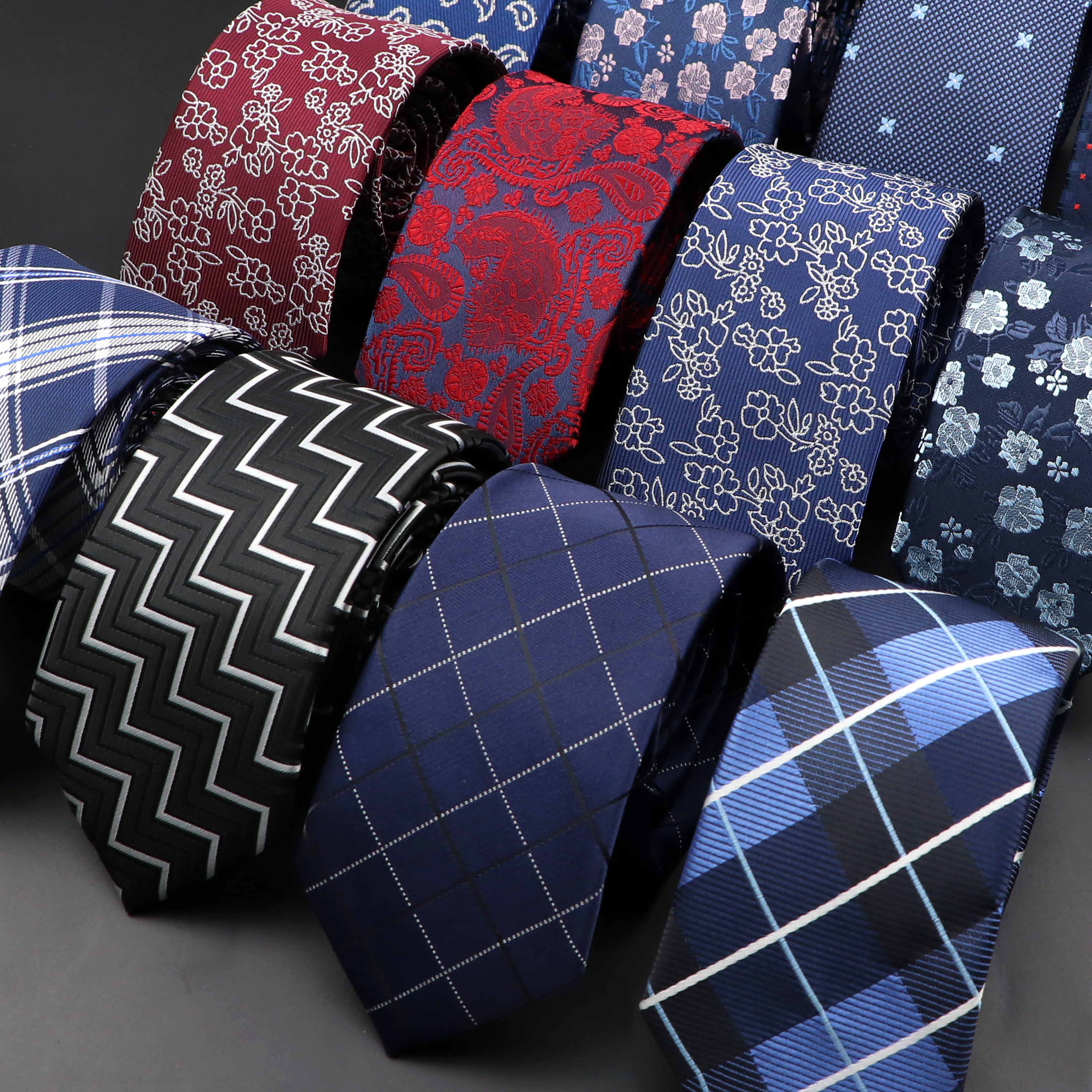 New Men Ties Solid Color Strip - огляд і ціна Skinny Tie Men