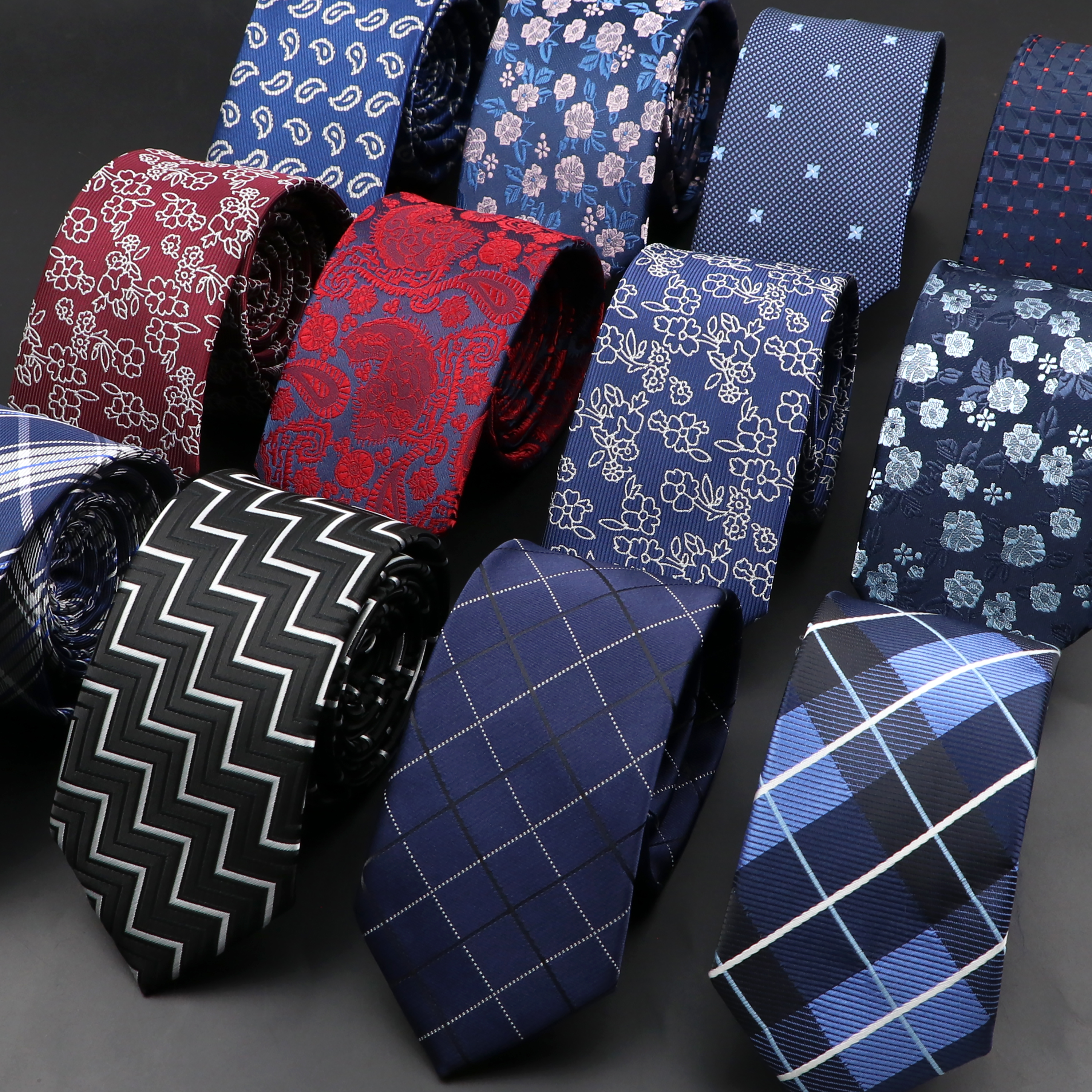 New Men Ties Solid Color Strip - огляд і ціна Skinny Tie Men