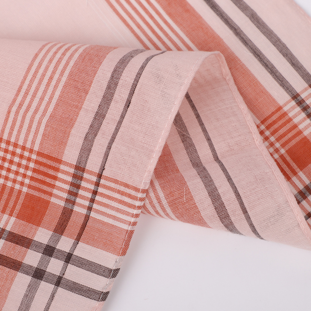 6pcs Men's Mixed Color Plaid S - огляд і ціна Handkerchief Cotton Men