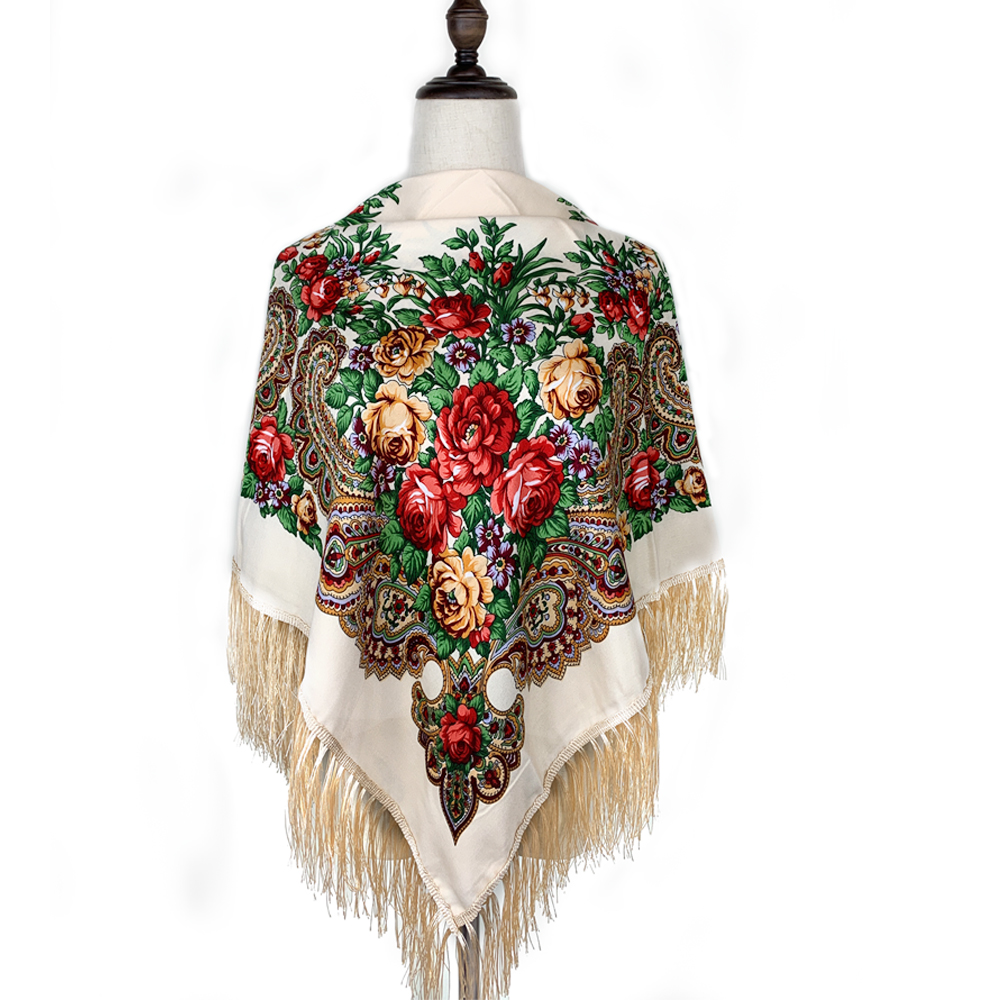 115*115cm Luxury Floral Print  - огляд і ціна Bandana Cotton