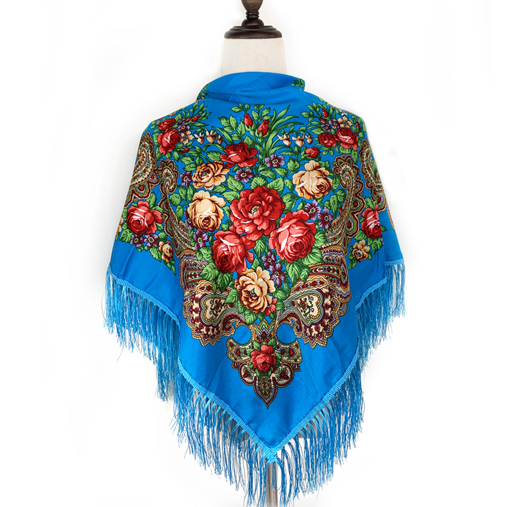 115*115cm Luxury Floral Print  - огляд і ціна Bandana Cotton