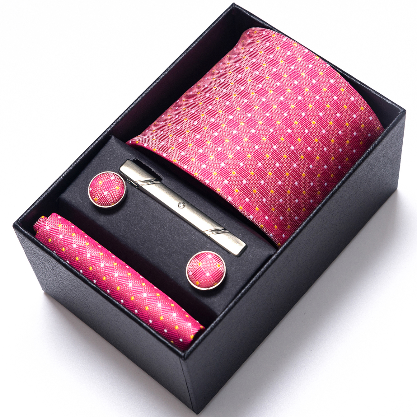 Bright Color Paisley Men's Tie - огляд і ціна Pocket Square Set