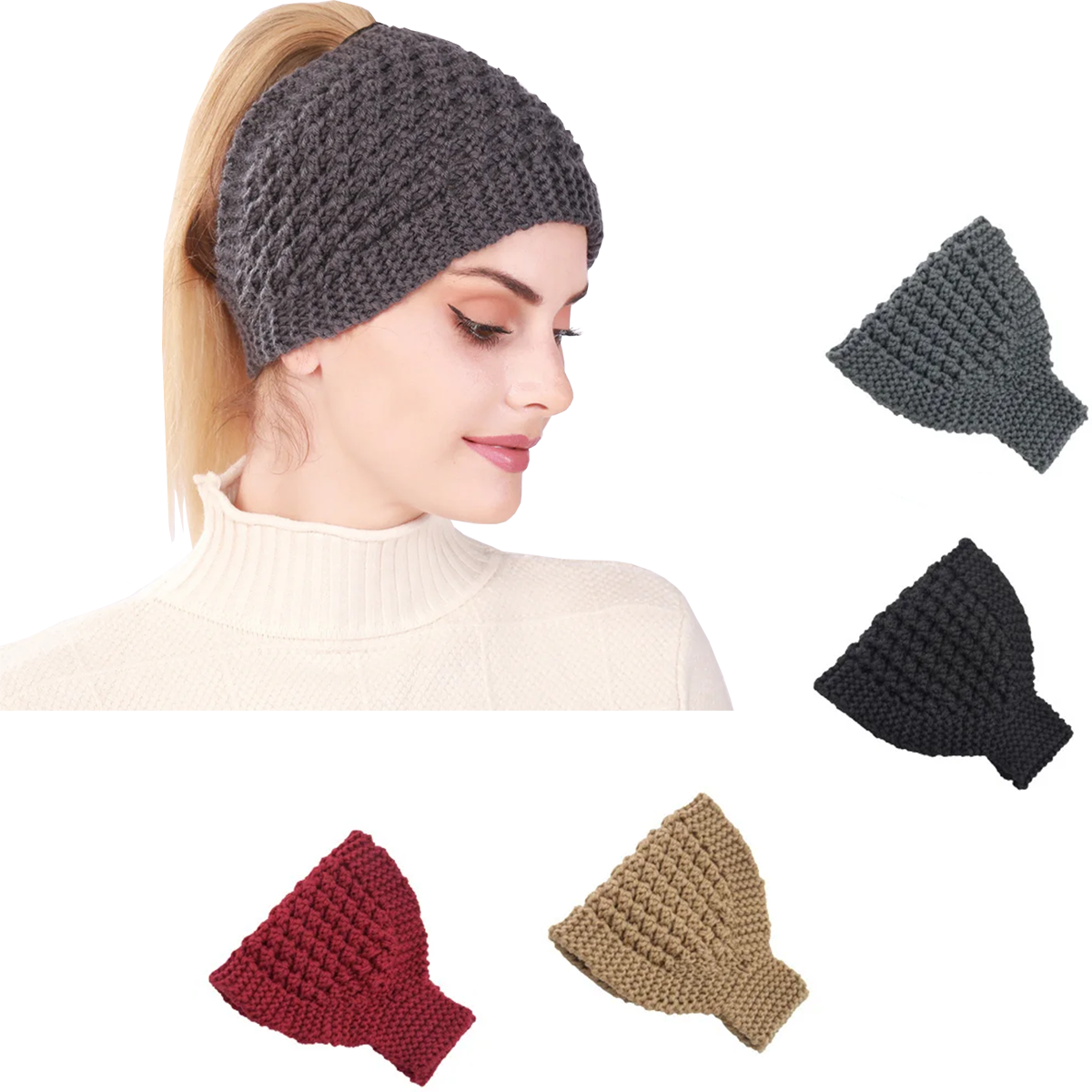 1PC Knitted Soft Stretch Turba - огляд і ціна Head Wrap Turban