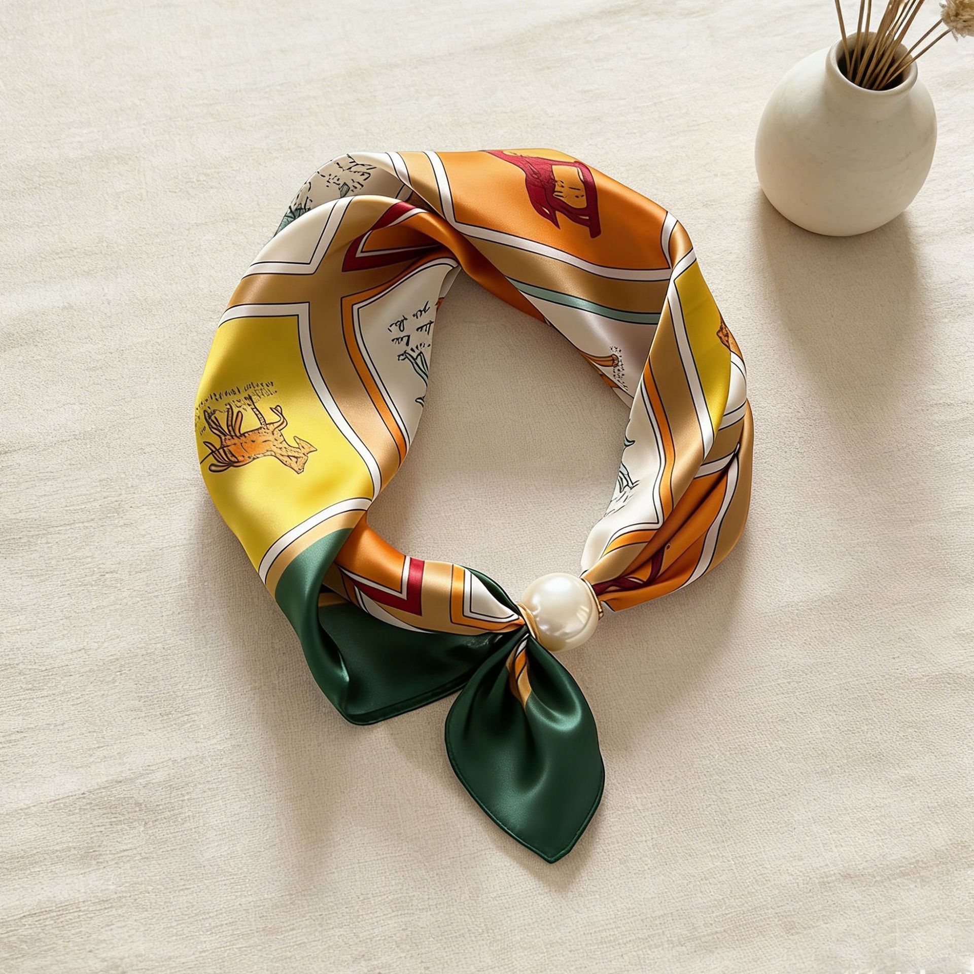 Scarf Chain Silk Lazy Magnetic - огляд і ціна Silk Neck Scarf