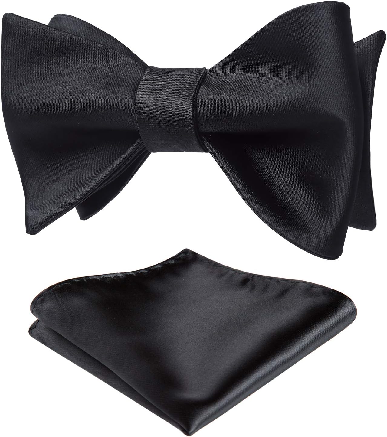 Solid Color Self Tie Bow Tie & - огляд і ціна Pocket Square Set