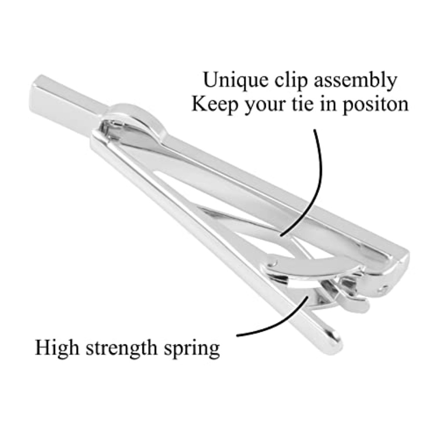 Tie Clips for Men 3Pcs Tie Bar - огляд і ціна Tie Bar Set Gift