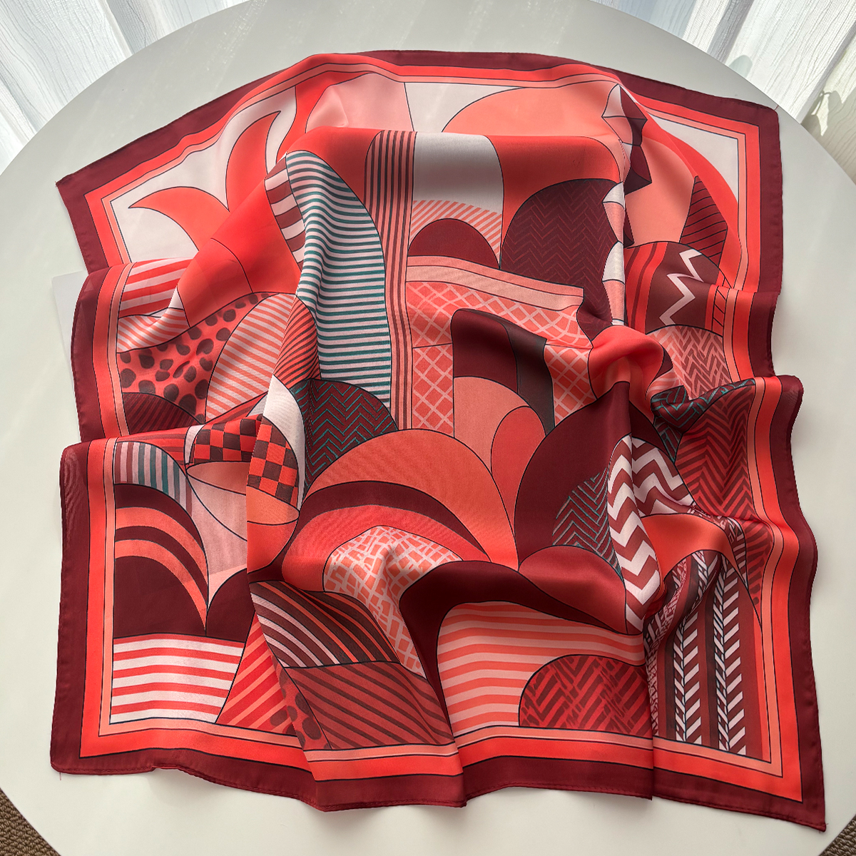Luxury Square Scarf For Women  - огляд і ціна Scarf Silk Square