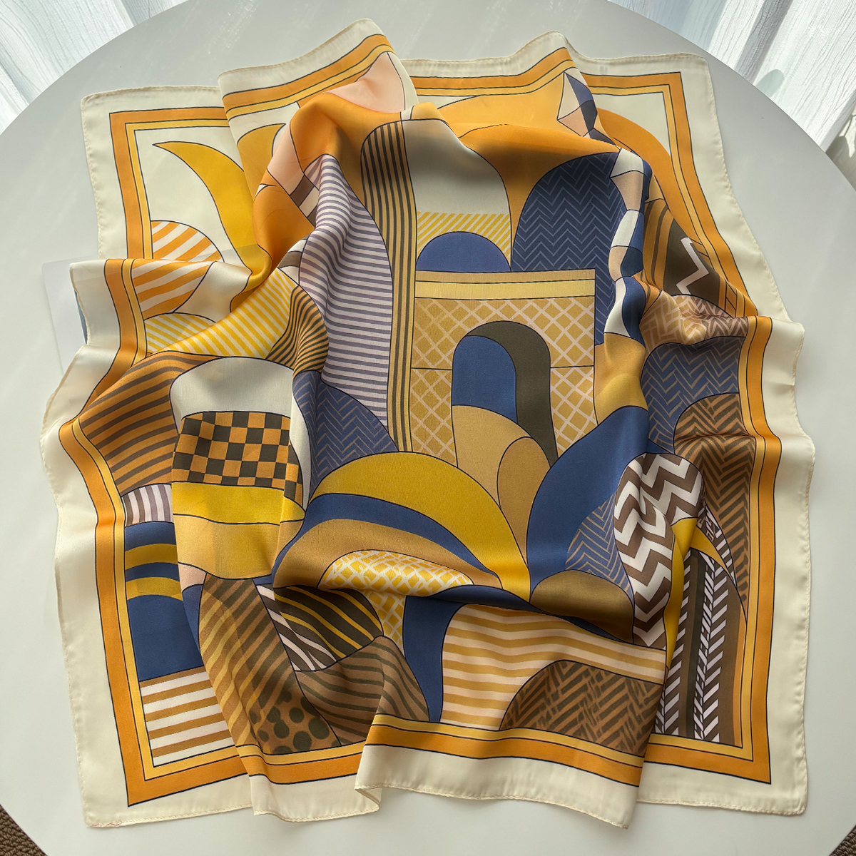 Luxury Square Scarf For Women  - огляд і ціна Scarf Silk Square