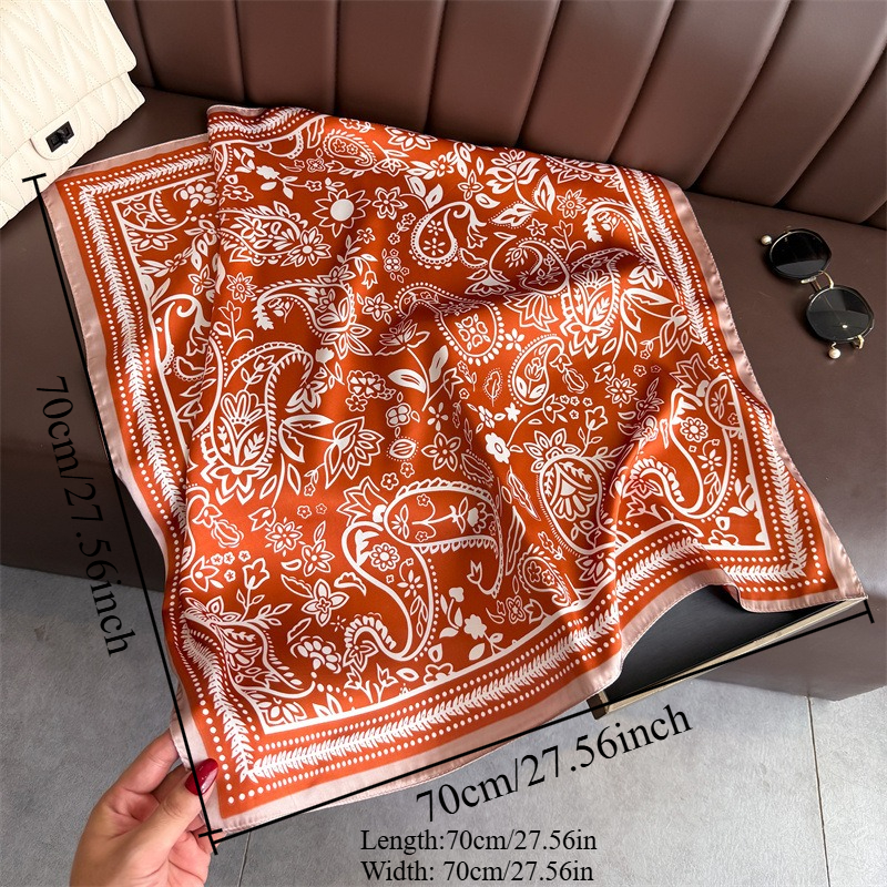 1Pc cashew print fashion silk  - огляд і ціна Scarf Silk Square