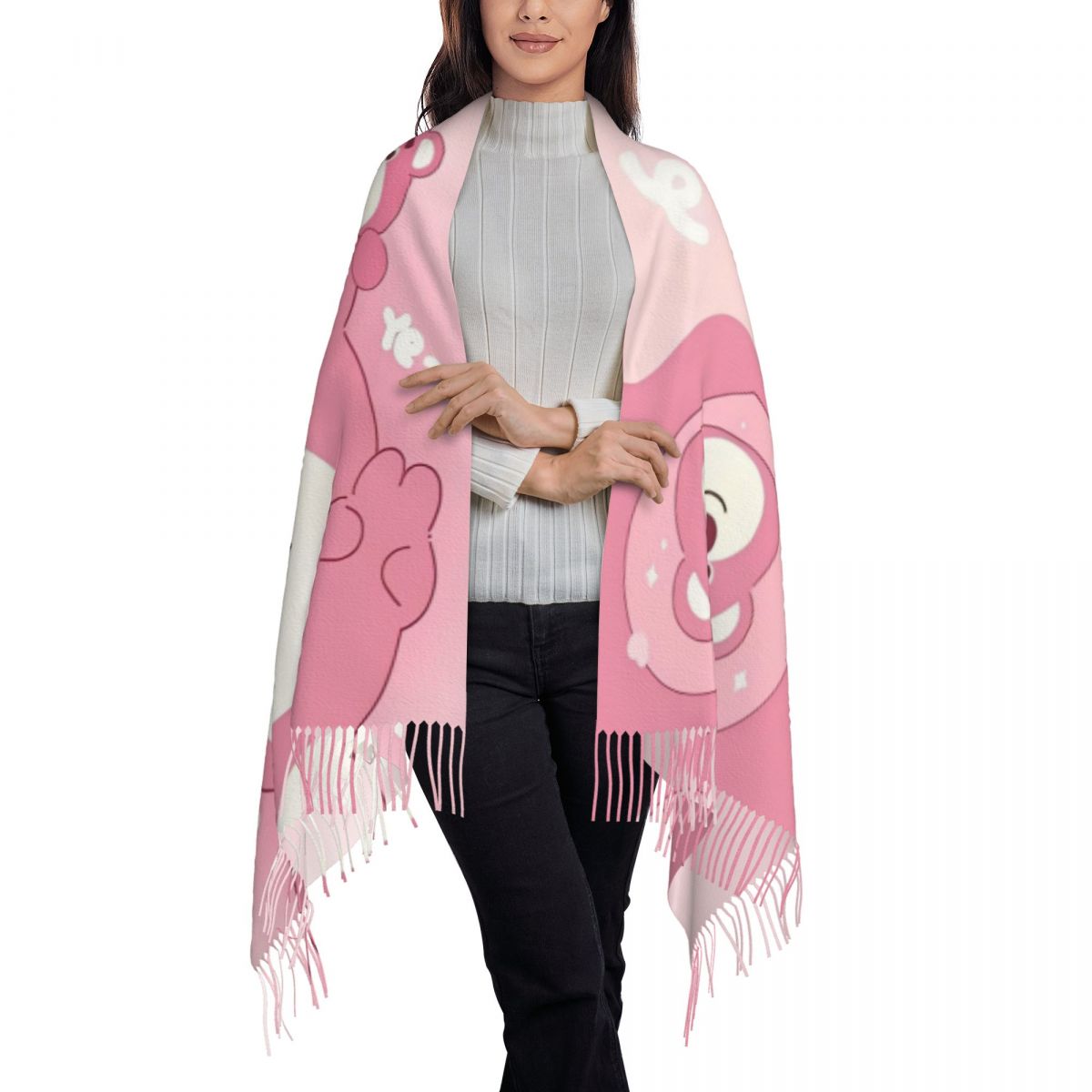 Lotso Pink Bear Women's Scarf  - огляд і ціна Pashmina Wrap Large