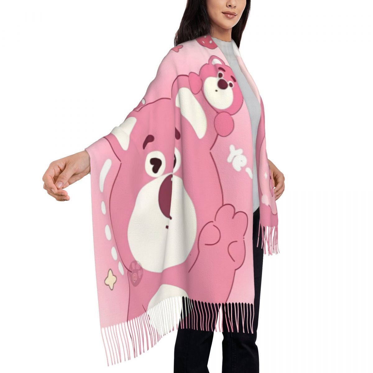 Lotso Pink Bear Women's Scarf  - огляд і ціна Pashmina Wrap Large