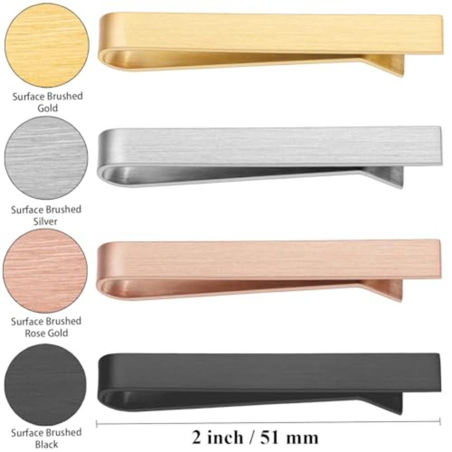 HAWSON 2 inch Tie Clips for Me - огляд і ціна Tie Bar Set Gift