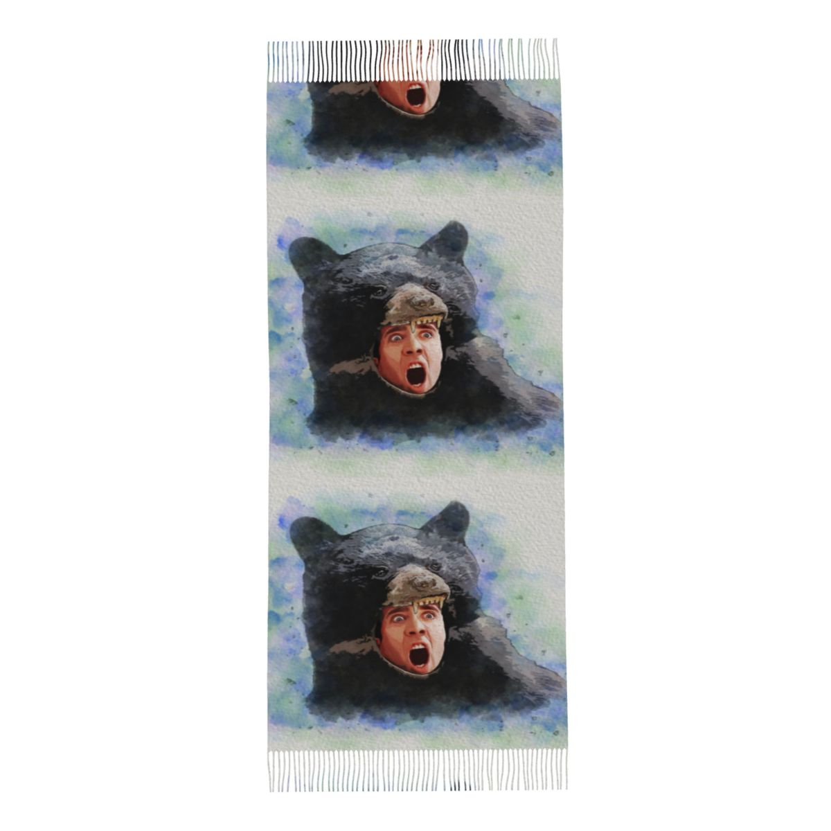 Cage Bear Watercolor Scarf for - огляд і ціна Pashmina Wrap Large