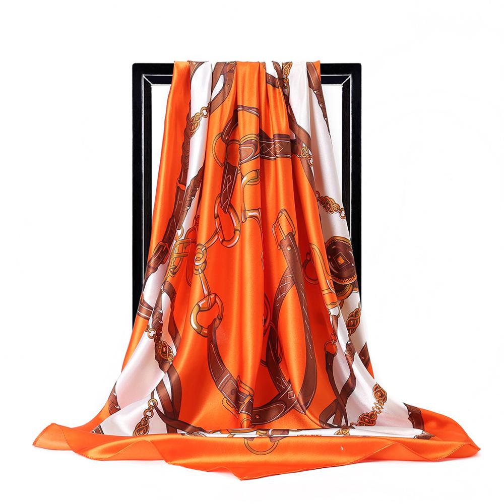 90*90cm Ladies Silk Scarf Band - огляд і ціна Scarf Silk Square